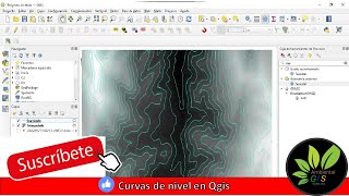 Cómo hacer curvas de nivel en Qgis [upl. by Osnola]