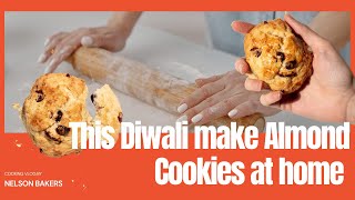 Almond Cookies baking youtube food biscuit almond cookies nelsonthecakecrafter diwalispecial [upl. by Sheffie]