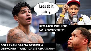 Ryan Garcia REMATCH Gervonta Davis NEXT at 143 lbs [upl. by Nadnerb868]