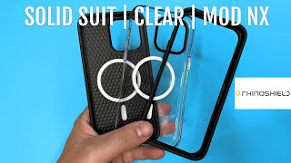 Which Is The Best Rhinoshield Case Clear Case  Solid Suit  Mod NX [upl. by Rehtse148]