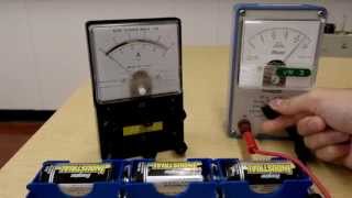 Using the analog voltmeter and the analog ammeter [upl. by Lou]