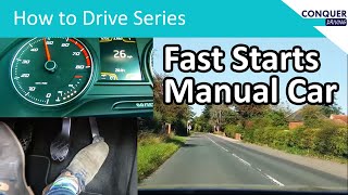 How to move a manual car quickly from a standstill  fast starts [upl. by Maillil291]