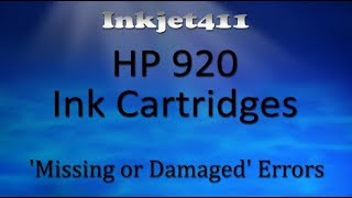 HP 920 920XL Ink Cartridge Problem and Errors [upl. by Hippel43]