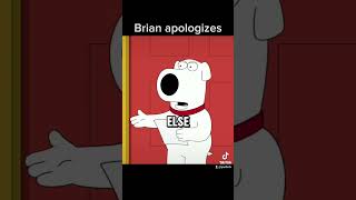 Family guy brian apologizes familyguy bestmoments funny random brian apology sad [upl. by Anileva]