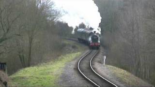 Bluebell Railway  No 65 at Lindfield Wood Northbound  07022009 [upl. by Haelak]