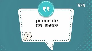 学个词  permeate [upl. by Teryn632]