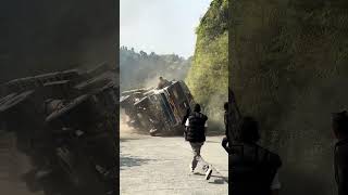 Omg 😱 Danger live accident of heavy truck 😱 danger truck shortsvideo shorts viralvideo trucks [upl. by Vance]