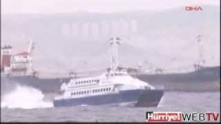 deniz otobüsü istanbul lodos fırtına  cat ferry stormy sea in the bosphorus [upl. by Truman793]