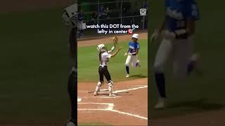 Centerfielder makes great throw to home 🎯 [upl. by Cudlip]