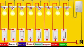 Hotel Staff calling bell Connection  Hotel Wiring  Hotel call Bell Wiring DiagramIts Electrical [upl. by Atirb]