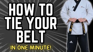 How to Tie a Taekwondo Belt [upl. by Argyle]