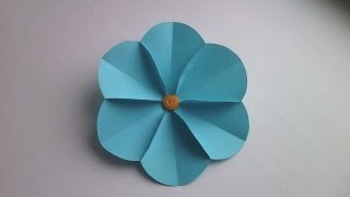 How To Make A Simple Paper Flower  DIY Crafts Tutorial  Guidecentral [upl. by Jeffery]