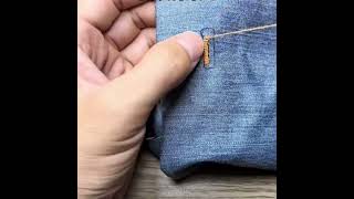 Simple tips to fix jeans sewinghack kawaiicraft diy [upl. by Lacey]