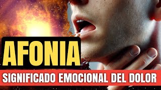 Afonía ¿Qué Emociones Reprimidas Oculta  ORIGEN EMOCIONAL 🧠 [upl. by Normie]