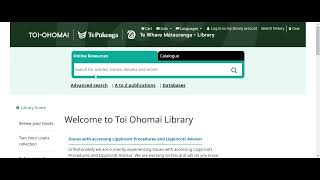 Finding Toi Ohomai Library Databases [upl. by Eillod111]