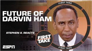 Stephen A amp Shannon Sharpe AGREE over Darvin Ham’s Lakers future  First Take [upl. by Niuqram244]