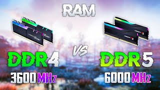 DDR4 3600MHz vs DDR5 6000MHz  Test in 10 Games [upl. by Pena483]