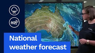 National Weather Forecast 12 Sept 2024 Cold front crossing Tas showers for parts of NSW amp Qld [upl. by Stultz]