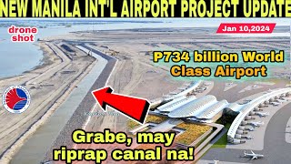 May riprap na NEW MANILA INTL AIRPORTBulacan AirportSMC PROJECTJan 10 build3xbuildbettermore [upl. by Perdita745]