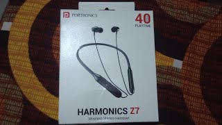 Portronics Harmonics Z7 Wireless Stereo Headset Unboxing Video [upl. by Avan]