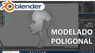 Tutorial de modelado poligonal en Blender personaje desde cero 1era Parte [upl. by Stout]