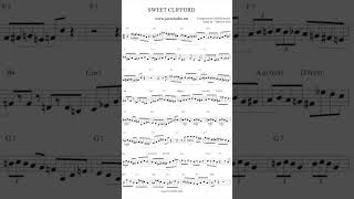 Sweet Georgia brown bebop trumpet solo fast sheet music jazzstandards [upl. by Lonyer365]