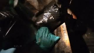 Trash Truck hopper view 1st Ever Night Route part 4 [upl. by Edelstein]