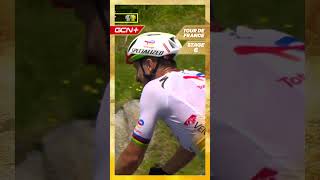 Peter Sagan surveys the damage [upl. by Esorlatsyrc]