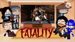 DOUBLE FATALITY  Mortal Kombat react Kratos kill HeliosxHermes kratos godofwar fyp foryou [upl. by Anitsirt]