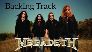 Megadeth  Angry Again Guitar Backing Track with Vocal E Tuning [upl. by Adaj856]