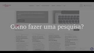 Tutorial quotComo fazer uma pesquisaquot [upl. by Kahl525]