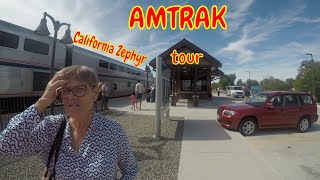 Amtrak Roomette tour California Zephyr Superliner Train [upl. by Enelhtak]