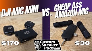 DJI Mic Mini vs 30 Amazon Wireless Mic Is more money more better [upl. by Rambert559]