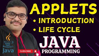 INTRODUCTION TO APPLETS amp APPLET LIFE CYCLE  JAVA PROGRAMMING [upl. by Ennylcaj]