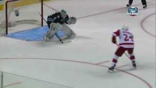 02282013  Damien Brunners Shootout Goal vs San Jose [upl. by Nylodam]