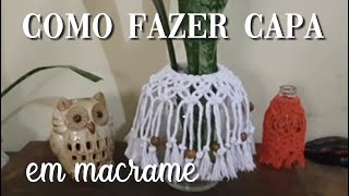 CAPA DE MACRAME PARA POTES [upl. by Thurmann]