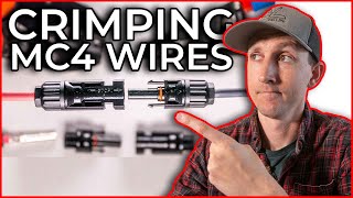 How To Make MC4 Connectors For Wiring Your Camper Solar Panels [upl. by Rosio]