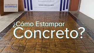 Concreto Estampado  Muestra 2 [upl. by Mansoor]