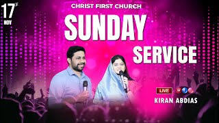 live  SUNDAY MORNING SERVICE  Nov17th  CHRIST FIRST CHURCH  PASTOR KIRAN ABDIASVIZAG [upl. by Siocnarf]