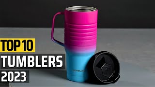 Top 10 Best Tumblers of 2024 ✅Best Tumbler with Handle and Straw✅ [upl. by Brubaker]