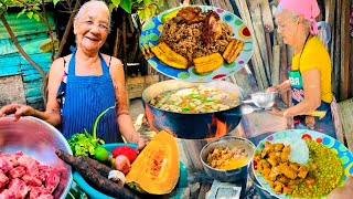 Top 5 Mejores Receta De La Abuela Matilde food fogon campo leña comidadominicana [upl. by Curkell]