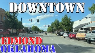 Edmond  Oklahoma  4K Downtown Drive [upl. by Dougy]