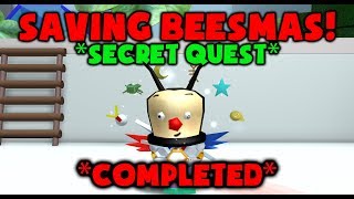 SECRET QUEST COMPLETED  SAVING BEESMAS  Roblox Bee Swarm Simulator [upl. by Dyob]