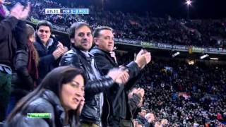 Abidals return Éric Abidal is given a standing ovation at Camp Nou [upl. by Aninay]