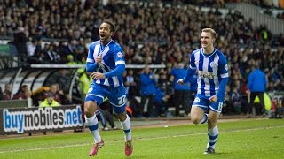 Jean Beausejour wonder goal  Derby County 0 Wigan Athletic 1  January 2014 [upl. by Aniratak]