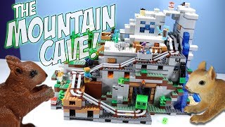 LEGO Minecraft The Mountain Cave Set 21137 Speed Build Review [upl. by Peirce]