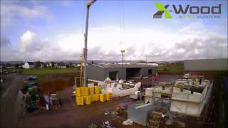 Holzhallen von XWood®  Baustelle  MW Construct  Wittlich [upl. by Kynthia]