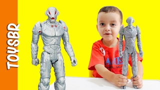 Boneco Ultron Marvel Avengers Homem de Ferro Spiderman Capitão América Heroes Toys [upl. by Nosa132]