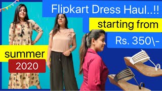 Huge flipkart dress haul  flipkart Sale haul starting from Rs 350 summer collection 2020 [upl. by Erhart]