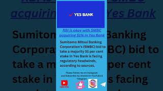 Yes Bank and SMBC dealLatest news [upl. by Alo86]